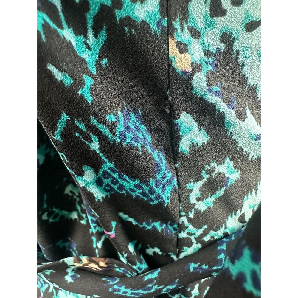 Diane Von Furstenberg Valeria Printed Belted Wrap Jacket Dress Snake Print Med M - Picture 14 of 16